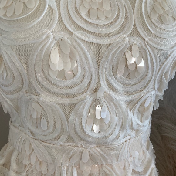 Lulus Worth the Wait Cream Sequin Ruffled Mini Dress - Picture 6 of 11